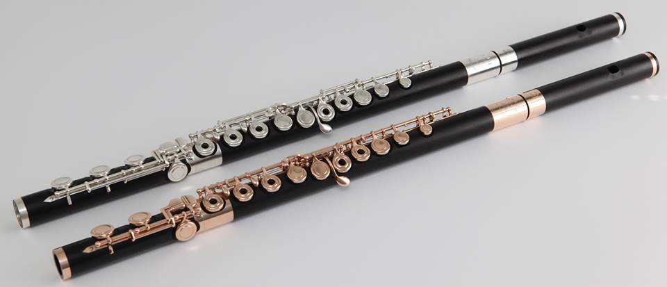 Abell Flutes with Gold and Silver Keywork